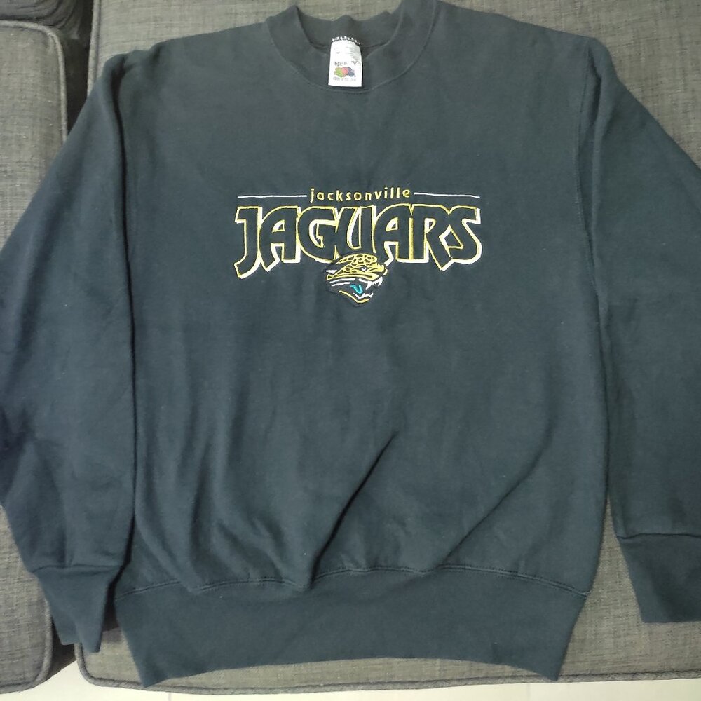 Jacksonville Jaguars Sweatshirt Adult M Banned Logo 90s Vintage
